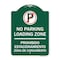 Signmission Loading Zone Prohibido Estacionamiento Zona De Cargamento With No Parking Symbol, GW-1824-23883 A-DES-GW-1824-23883 - alternate 1